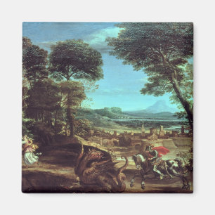 Landscape with St.George and the Dragon, c.1610 Magnet