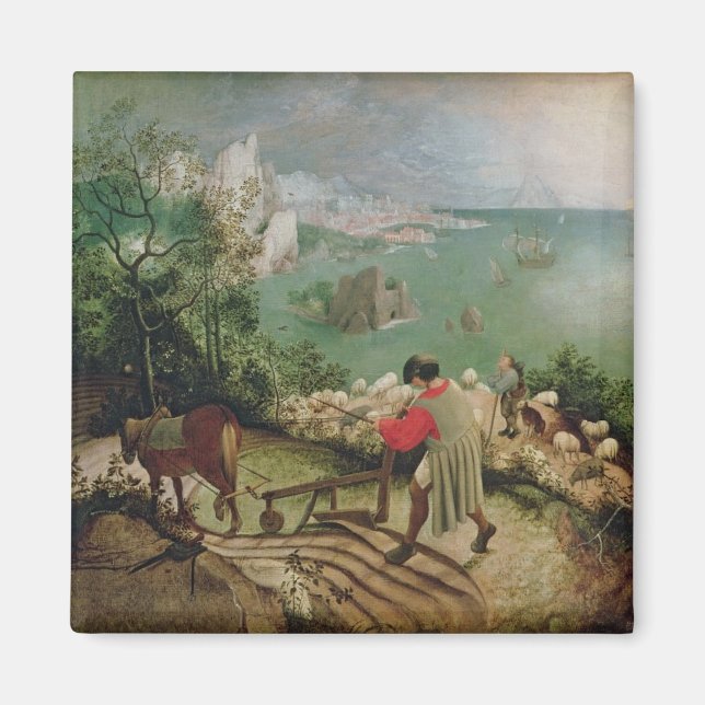 Landscape with the Fall of Icarus, c.1555 Magnet (Front)