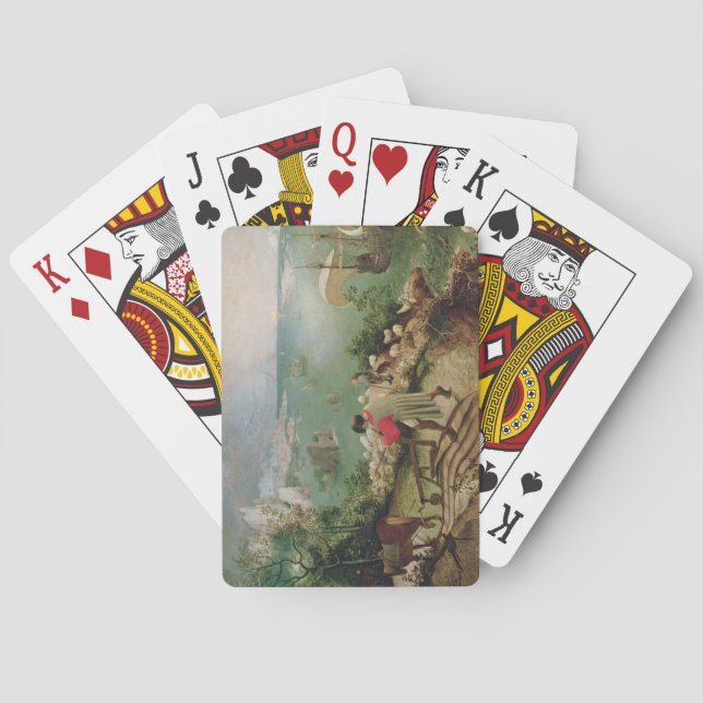 Landscape with the Fall of Icarus, c.1555 Playing Cards (Back)