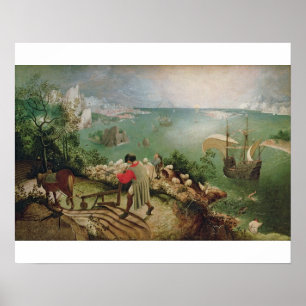 Landscape with the Fall of Icarus, c.1555 Poster