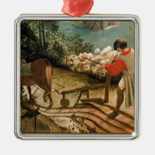 Landscape with the Fall of Icarus Metal Ornament