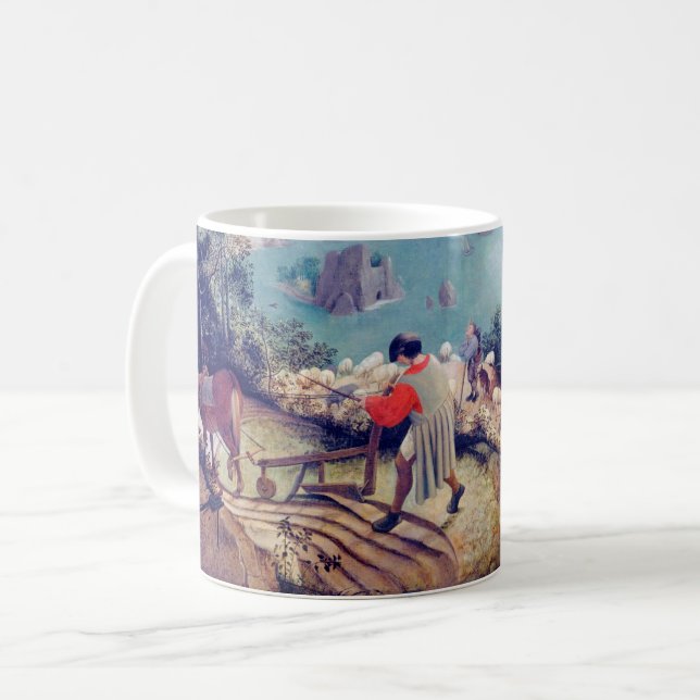 Landscape with the Fall of Icarus, Pieter Bruegel Coffee Mug (Front Left)