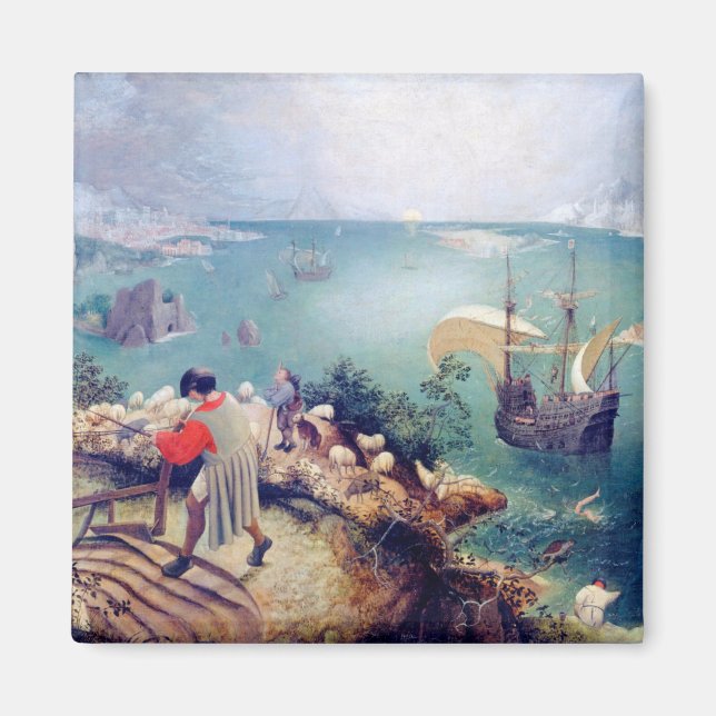 Landscape with the Fall of Icarus, Pieter Bruegel Magnet (Front)
