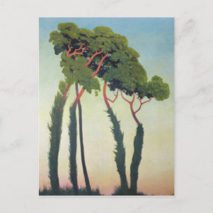 Landscape with Trees, 1911 Postcard