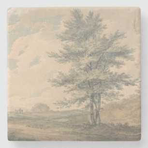 Landscape with Trees and Figures – Joseph Mallord Stone Coaster