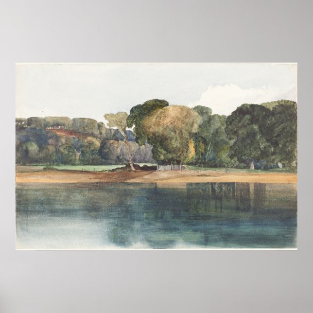 Landscape with Trees and Water Poster (Front)