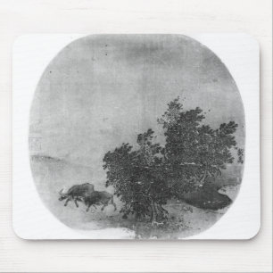 Landscape with water buffalo, Song Dynasty Mouse Pad