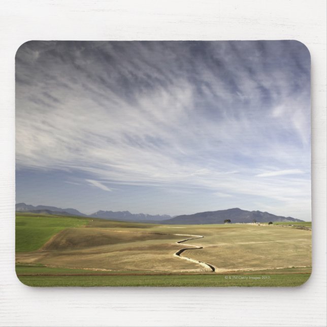 Landscape with wheat fields, Grabouw, Western Mouse Pad (Front)