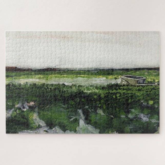 Landscape with Wheelbarrow Vincent Van Gogh Jigsaw Puzzle (Horizontal)