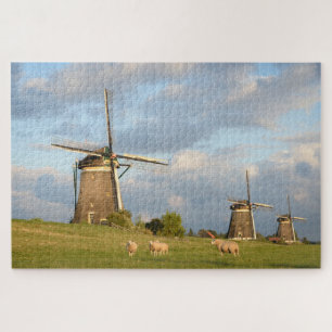 Landscape with windmills and sheep jigsaw puzzle