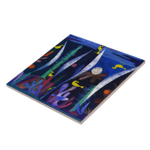 Landscape with Yellow Birds, Paul Klee Ceramic Tile