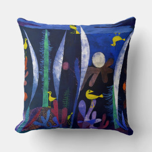 Landscape with Yellow Birds, Paul Klee Cushion