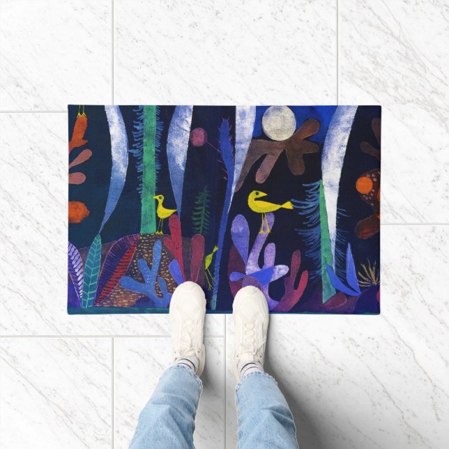 Landscape with Yellow Birds, Paul Klee Doormat (Indoor)