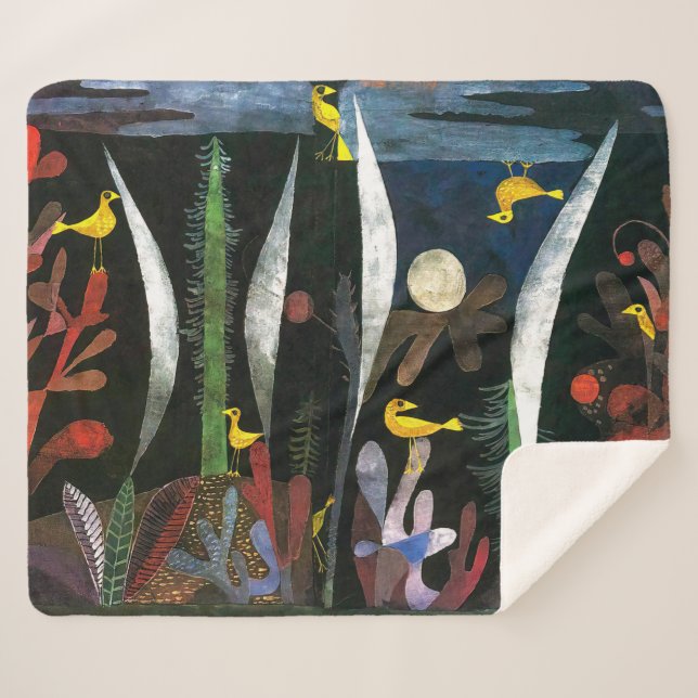 Landscape with Yellow Birds | Paul Klee | Sherpa Blanket (Front (Horizontal))