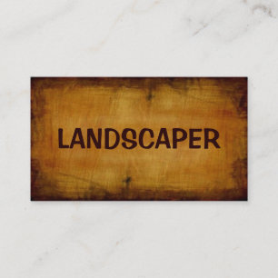 Landscaper Antique Business Card