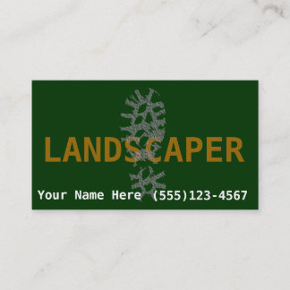 Landscaper Landscaping promote business Business Card