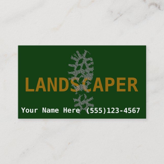 Landscaper Landscaping promote business Card (Front)