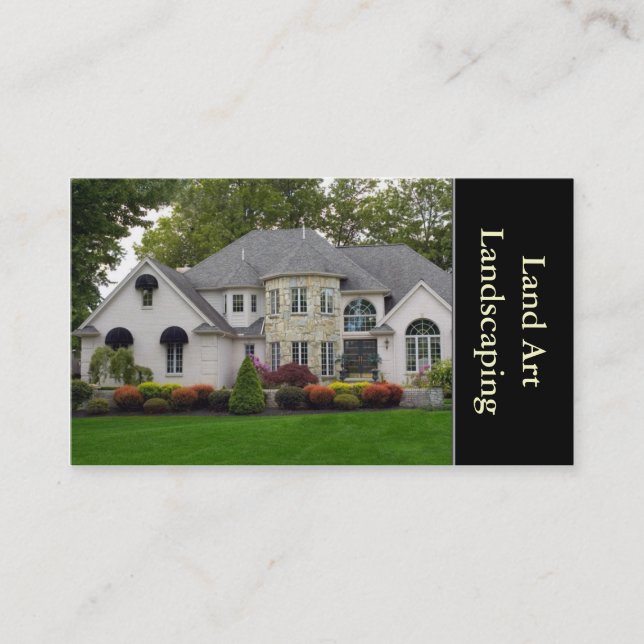 Landscaper or Landscaping Business Card (Front)