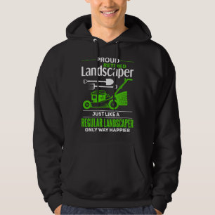 Landscaper Retirement Outfit Joke Retired Landscap Hoodie