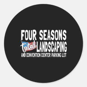 Landscaper Total Landscaping Halloween Costume Classic Round Sticker