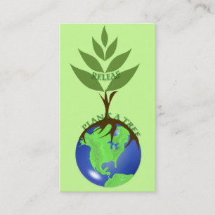 LandScaper's Business CardReLeaf - Plant A Tree Card
