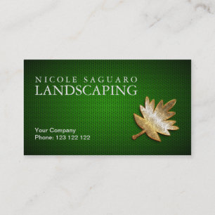 Landscapers Gardeners Business Card