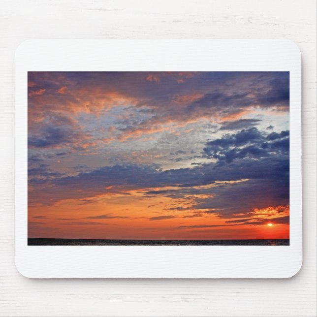 Landscapes and Lighthouses - Lake Erie Sunset Mouse Pad (Front)