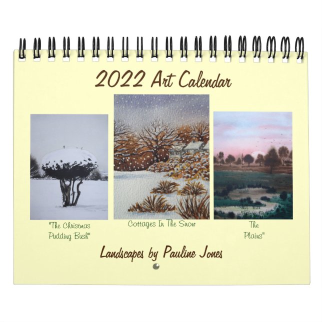 landscapes and seasonal paintings 2022 calendar (Cover)