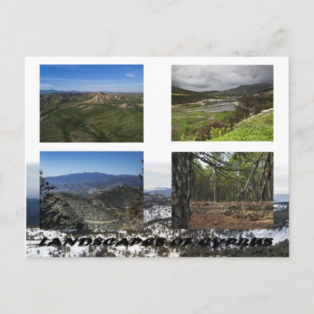 Landscapes of Cyprus postcard (Front)