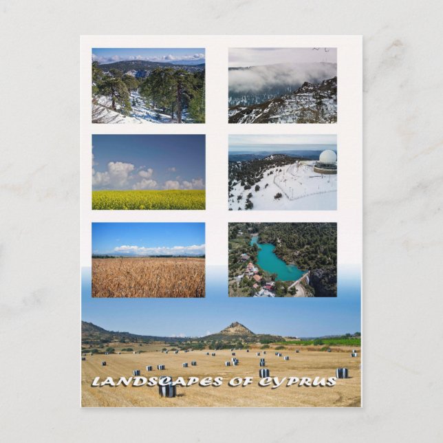 Landscapes of Cyprus postcard (Front)