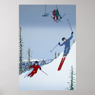 Landscapes Skiing Poster