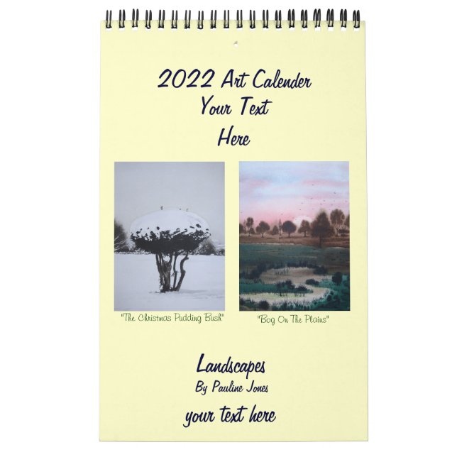 landscapes snow and seasonal pictures 2022  calendar (Cover)