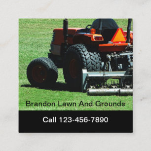 Landscaping And Property Management Square Business Card