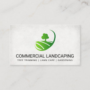 Landscaping Architect Tree in Field Business Card