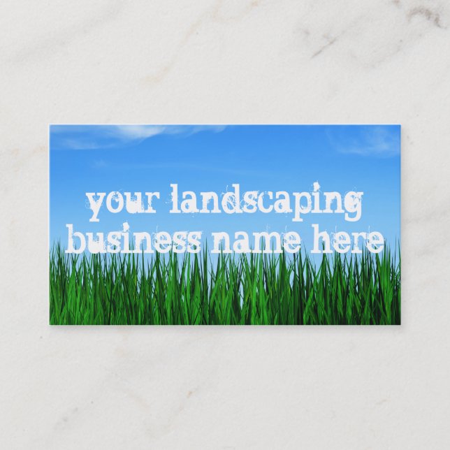 landscaping business card (Front)