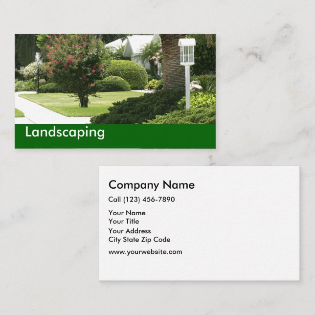 Landscaping Business Cards (Front/Back)