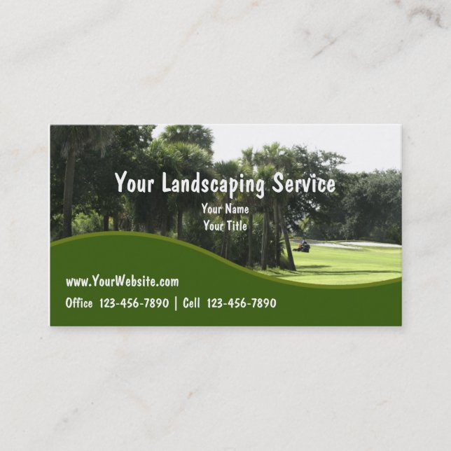 Landscaping Business Cards (Front)