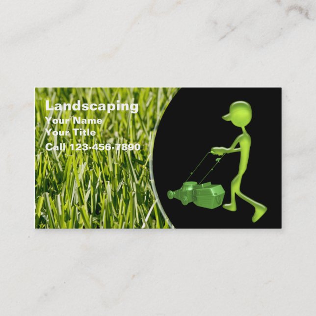 Landscaping Business Cards (Front)
