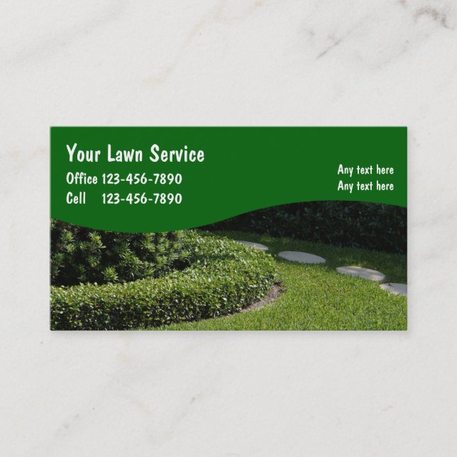 Landscaping Business Cards (Front)