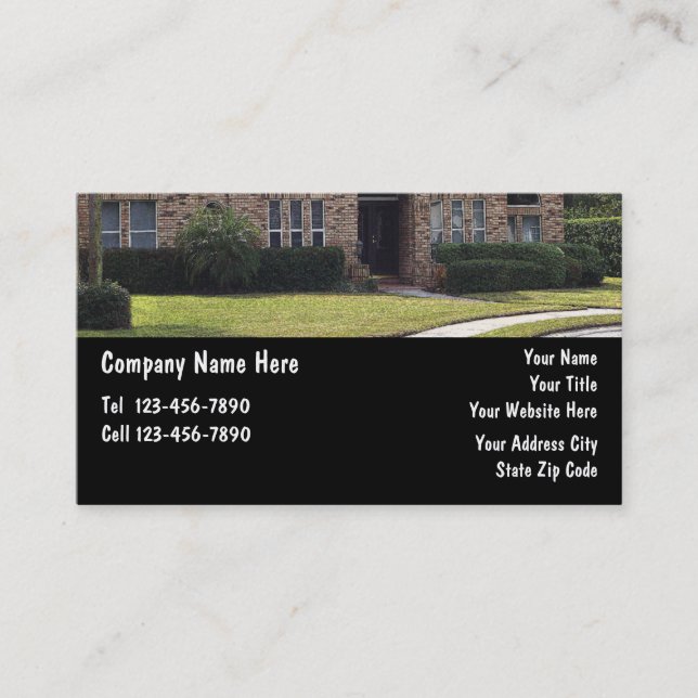 Landscaping Business Cards (Front)