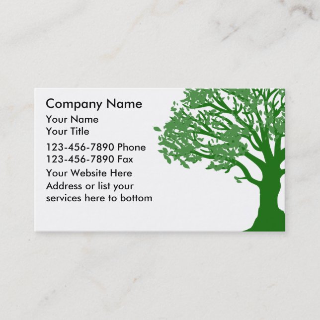 Landscaping Business Cards (Front)
