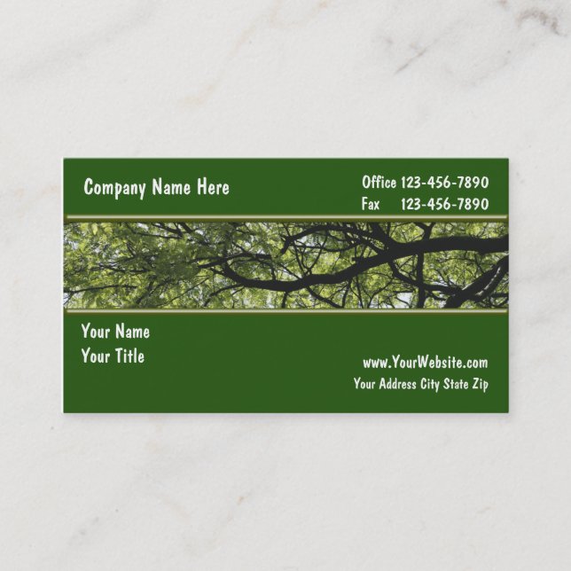 Landscaping Business Cards (Front)