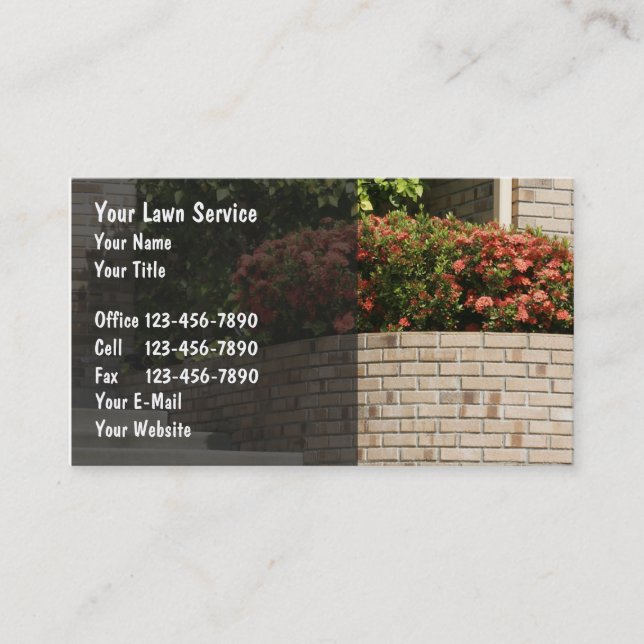 Landscaping Business Cards (Front)