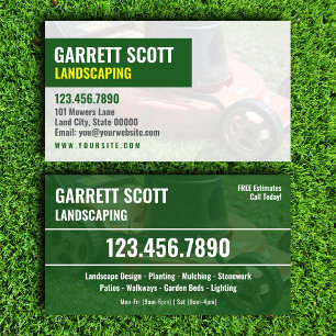 Landscaping Business Contact Card