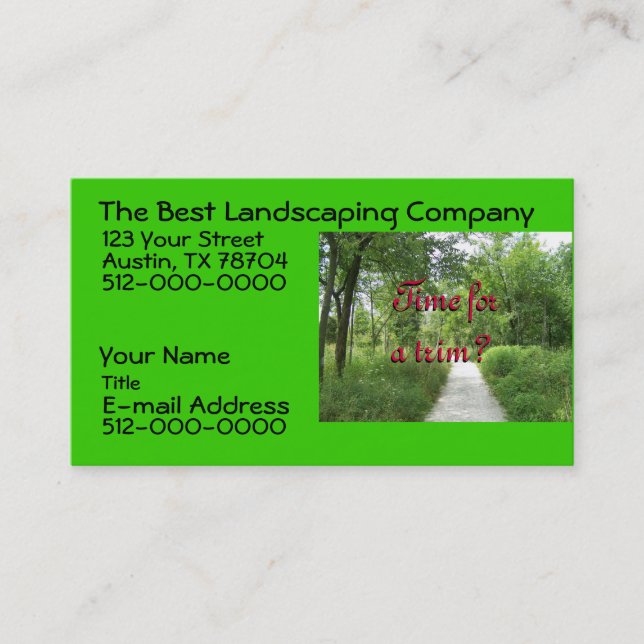 Landscaping Business Flyers Card (Front)