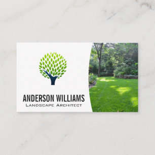 Landscaping Cut Lawn Backyard Business Card