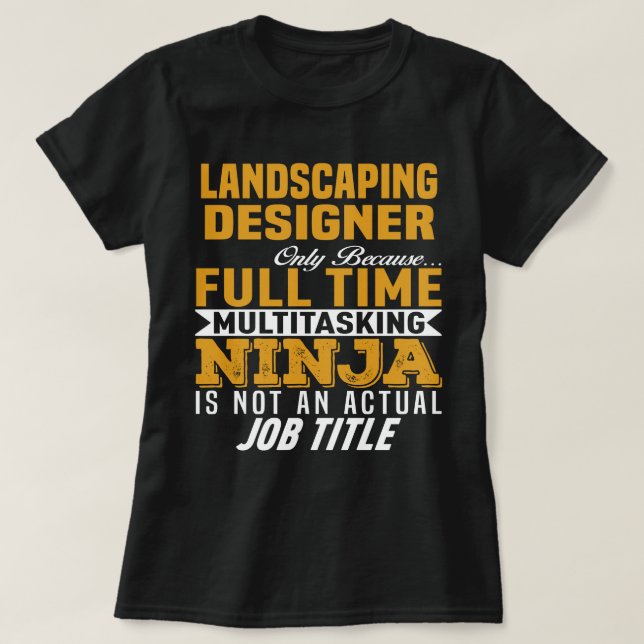 Landscaping Designer T-Shirt (Design Front)