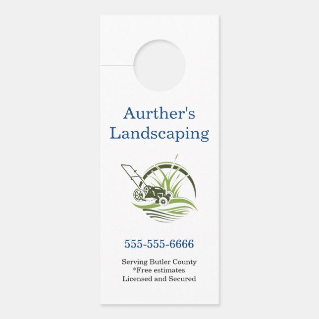 Landscaping Door Hanger (Front)