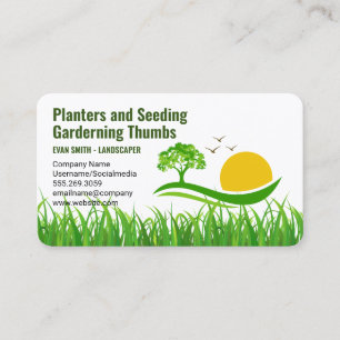 Landscaping   Gardener Professionals   Trimmers Business Card
