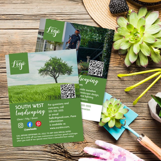landscaping gardener tree surgeon arborist   flyer (Creator Uploaded)
